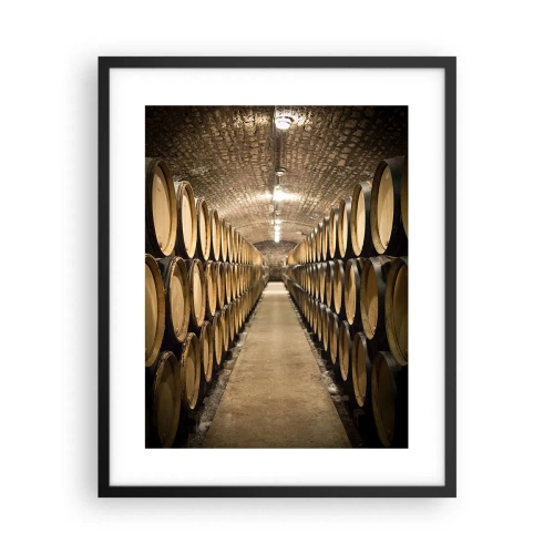 Plakat i sort ramme - I en murstenskælder - 40x50 cm