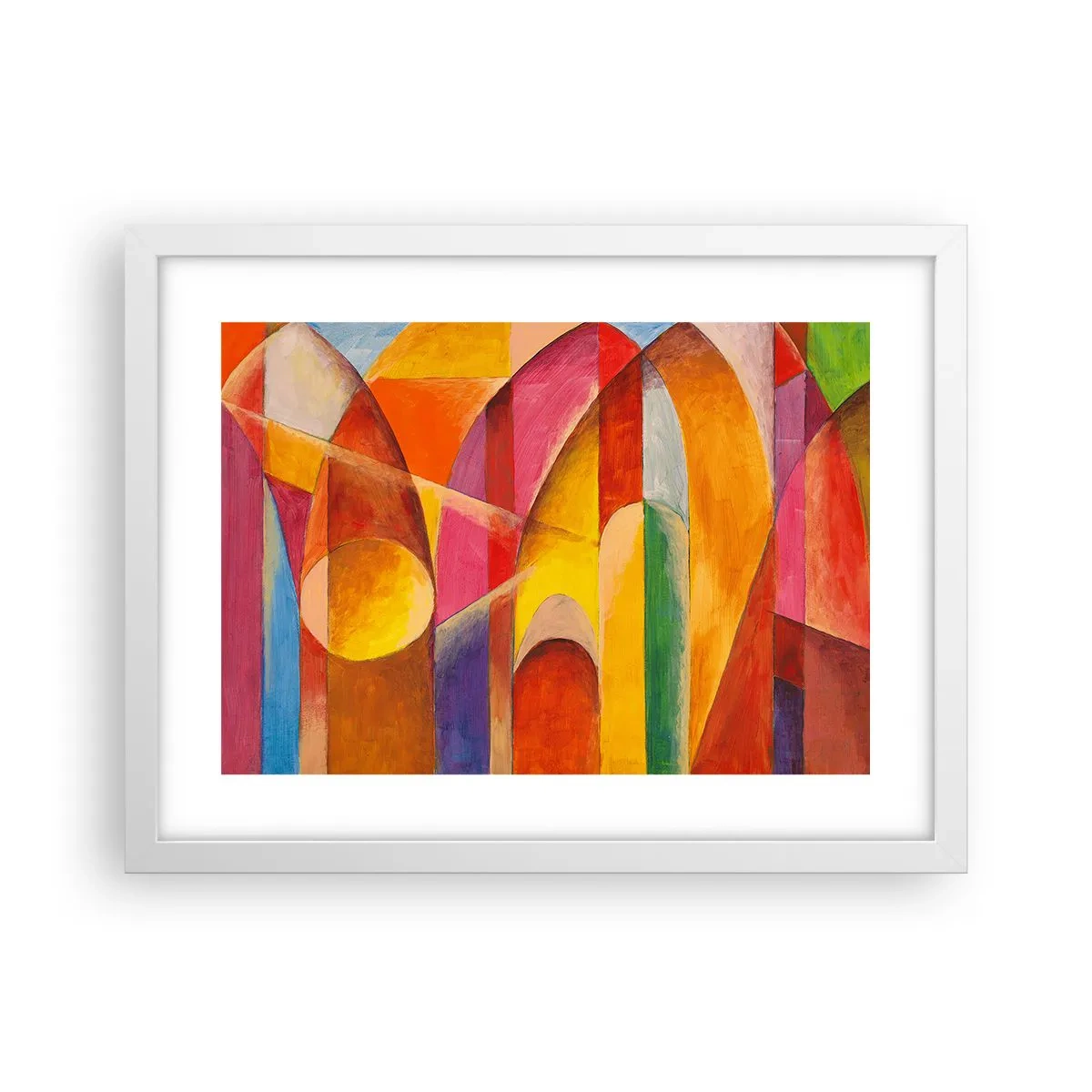 Plakat i hvid ramme - Solens katedral - 40x30 cm