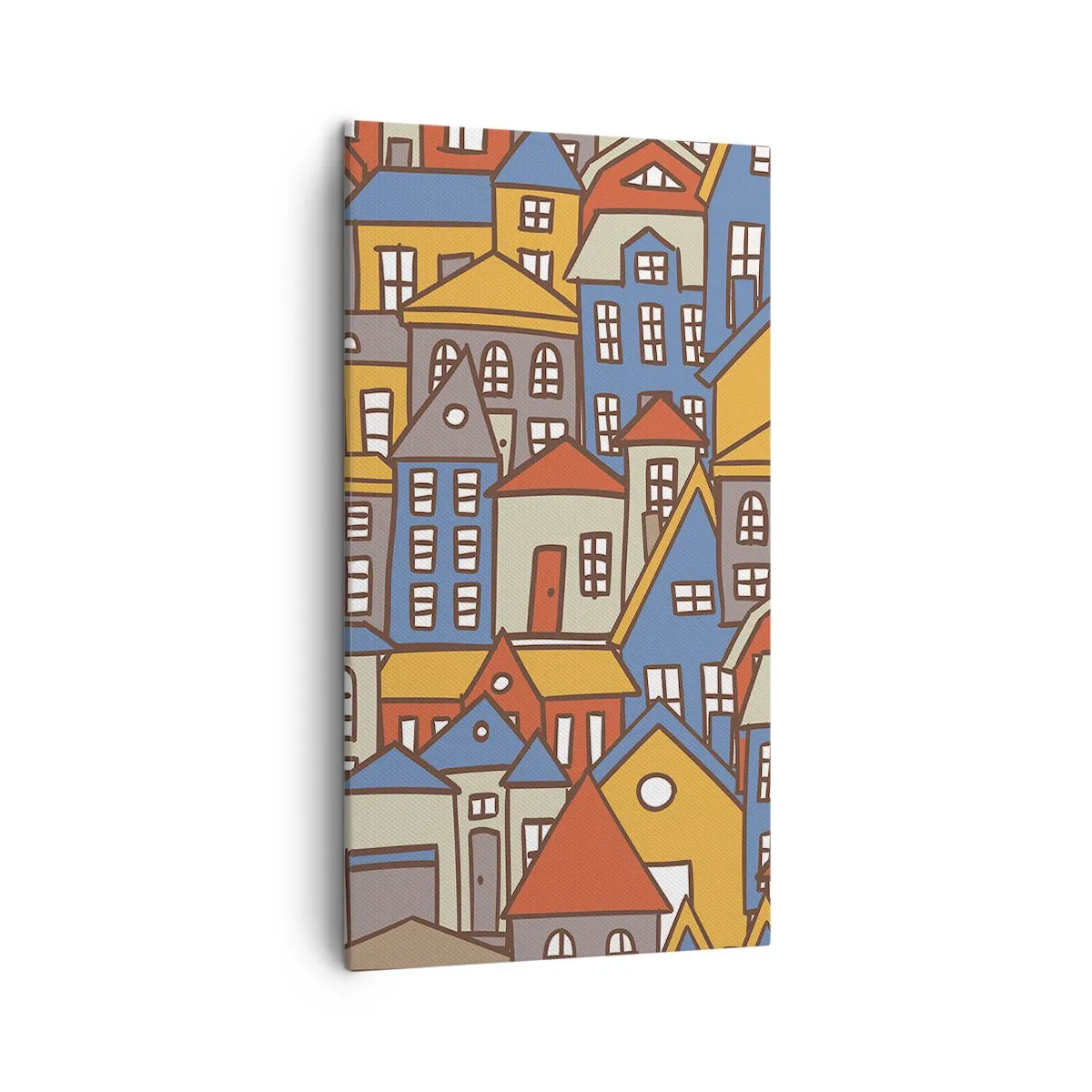 Lærredstryk - Billede på lærred - Bag huset - 45x80 cm