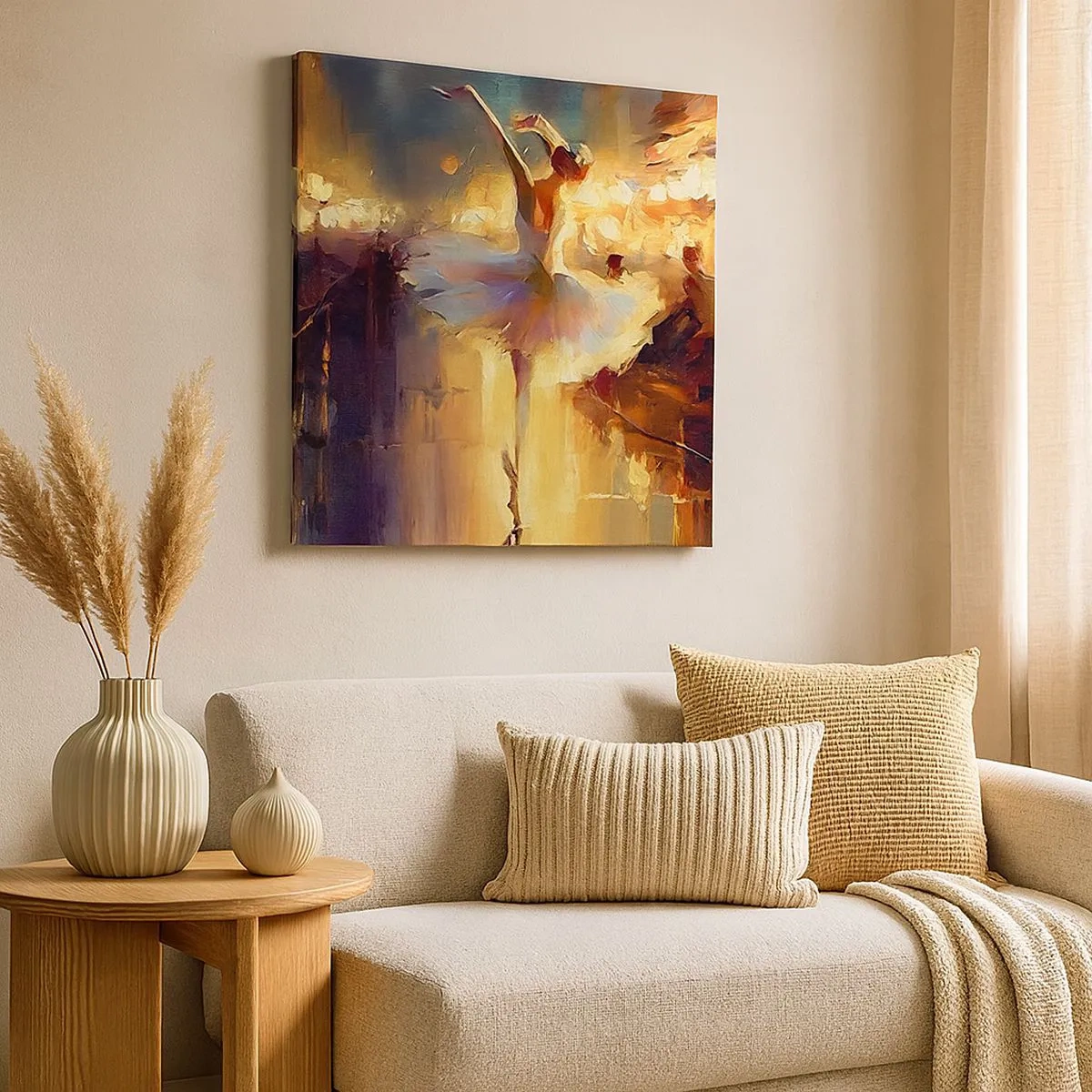 Lærredstryk - Billede på lærred - Et mirakel på gaden - 30x30 cm