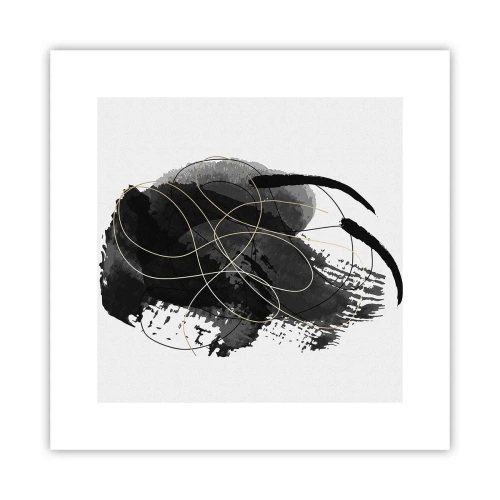 Plakat - Kom frem fra det sorte - 30x30 cm