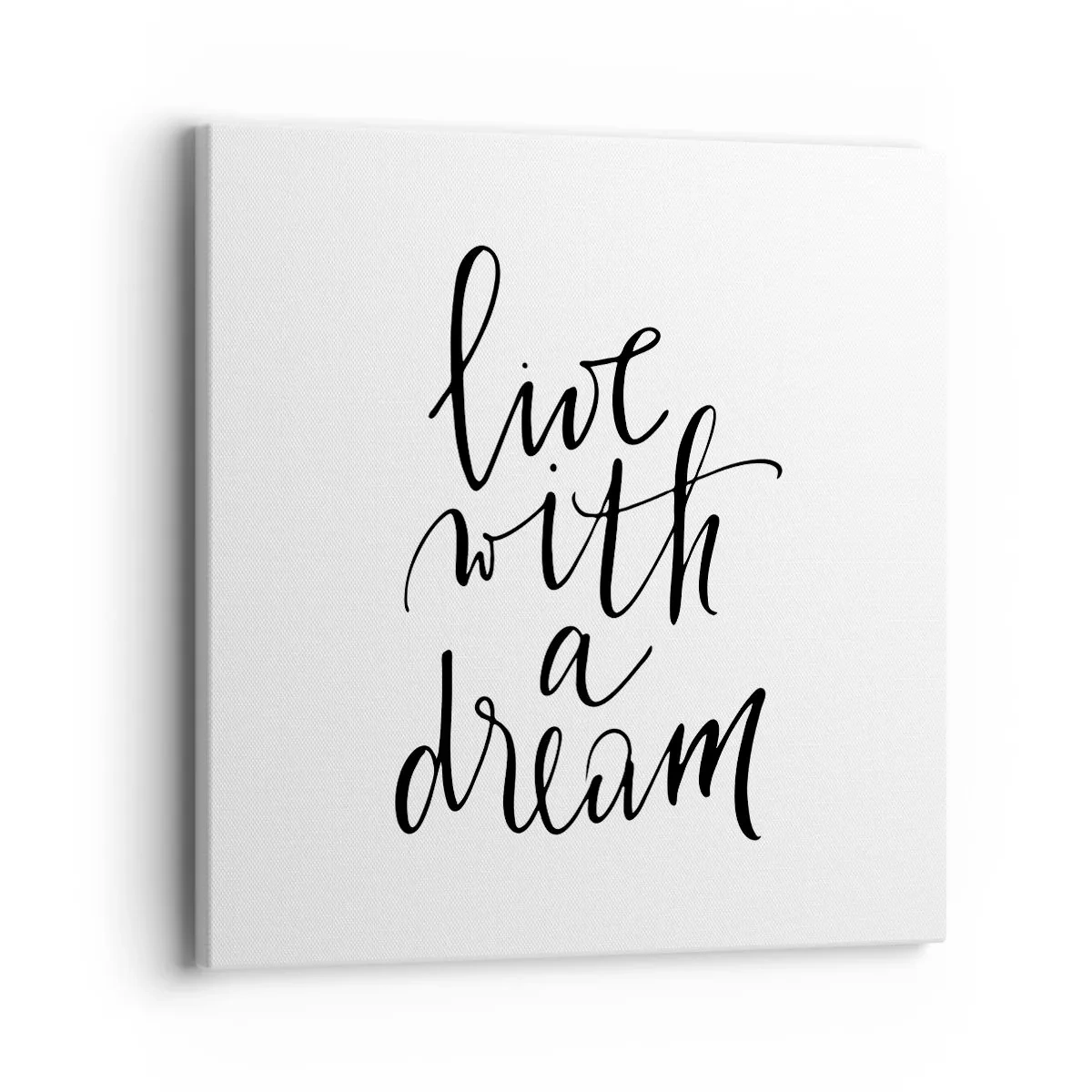 Lærredstryk - Billede på lærred - Of course - 40x40 cm