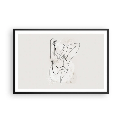 Plakat i sort ramme - Forførelsens kunst - 91x61 cm