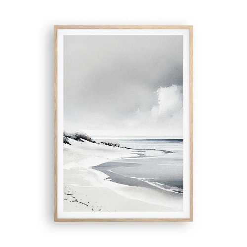 Plakat i ramme af lyst egetræ - Altid sammen - 70x100 cm