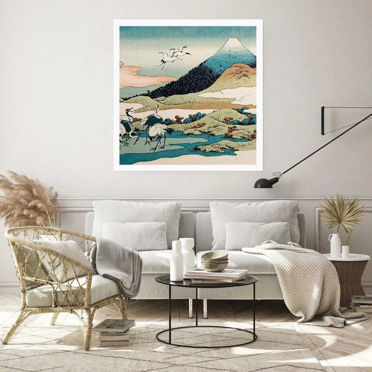 Plakat - I japansk ånd - 50x50 cm