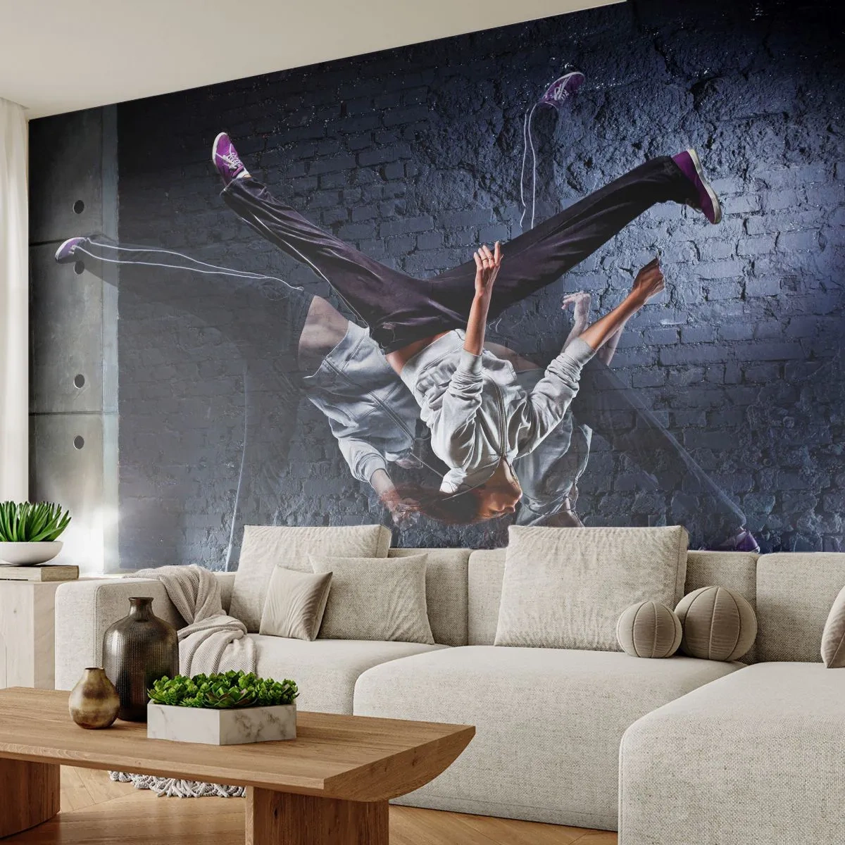 Fototapet Premium Sand - Gadestjerne - Dans, Mennesker, Danser - 100x70 cm