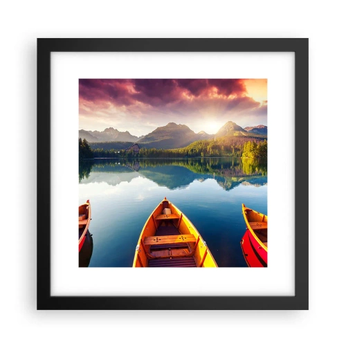 Plakat i sort ramme - Intet imod naturen - 30x30 cm