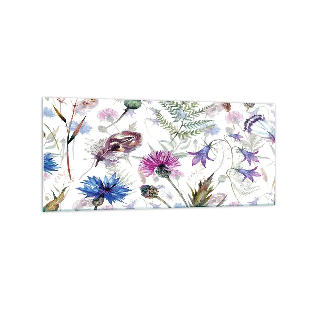 Billede på glas - Polsk herbarium - 120x50 cm