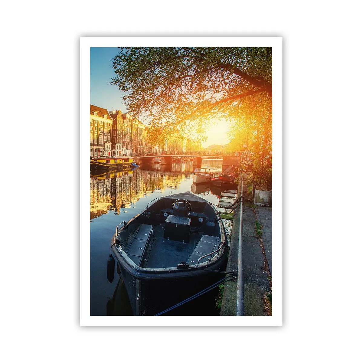 Plakat - Morgen i Amsterdam - 70x100 cm