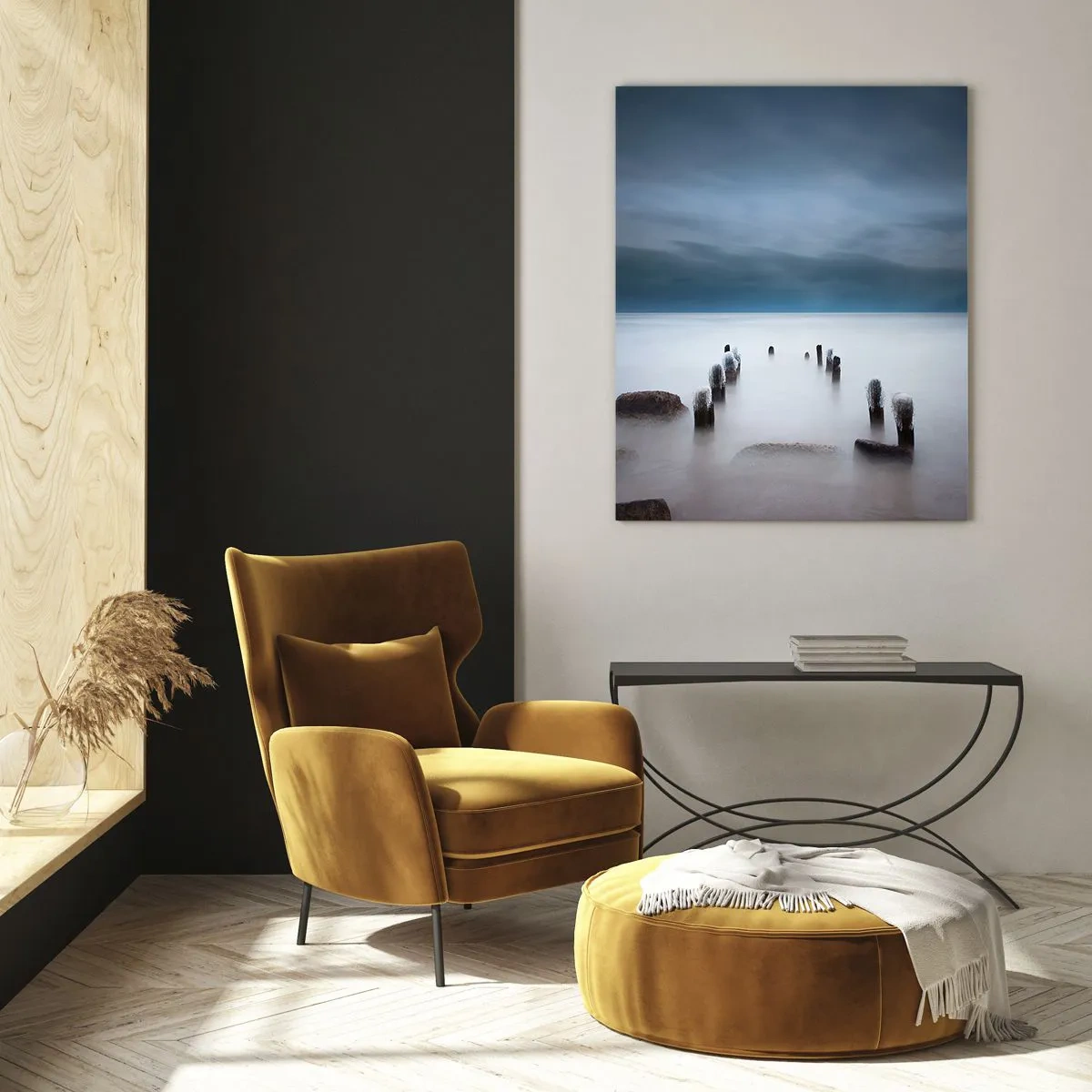 Billede på glas - En betænksom sø - 50x70 cm