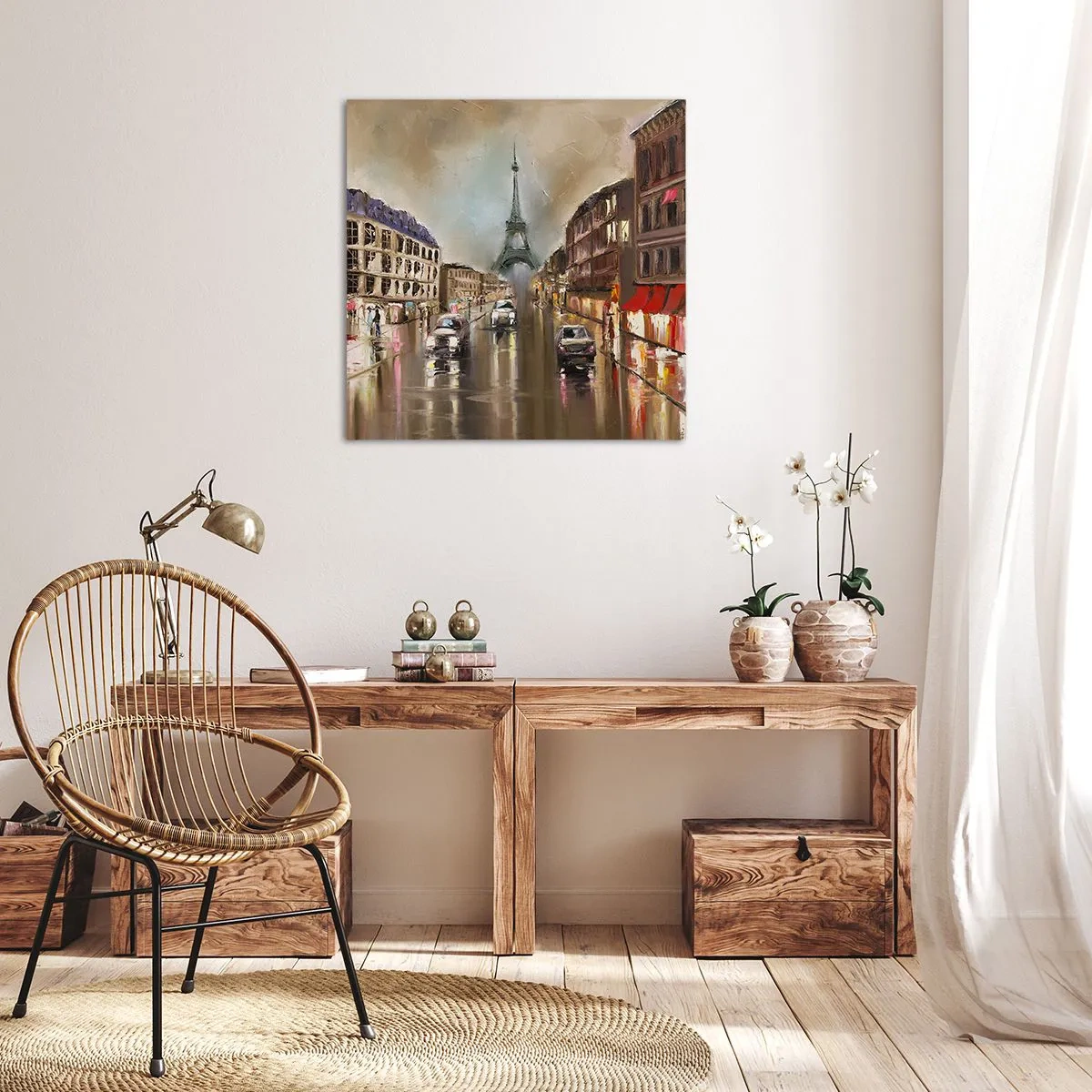 Lærredstryk - Billede på lærred - Det eneste, der betyder noget, er hende - 60x60 cm