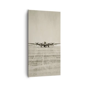 Lærredstryk - Billede på lærred - Som altid klar - 65x120 cm