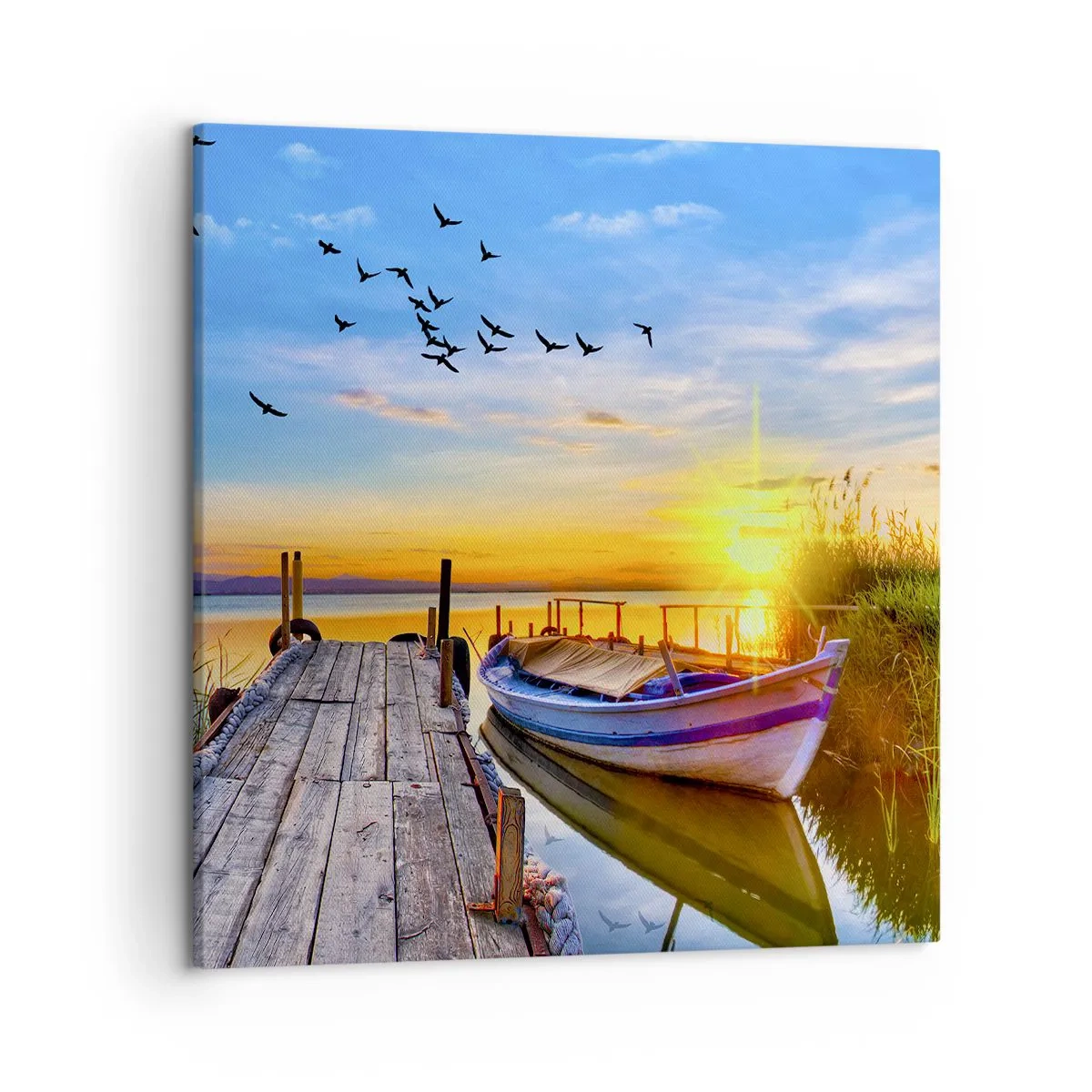 Lærredstryk - Billede på lærred - Farvel, indtil i morgen - 50x50 cm