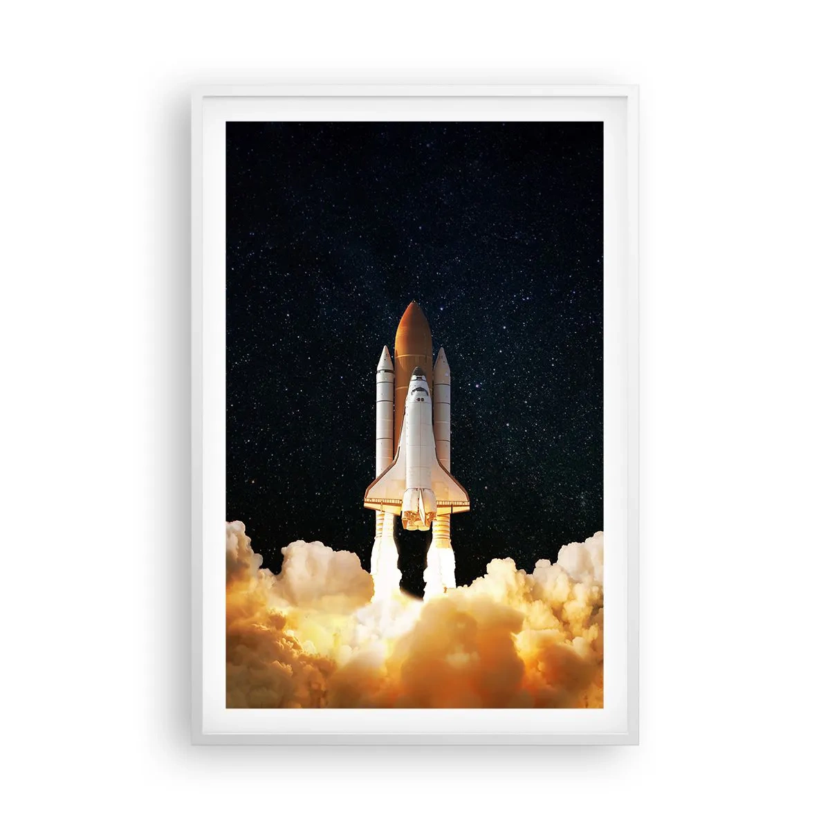 Plakat i hvid ramme - Ad astra! - 61x91 cm