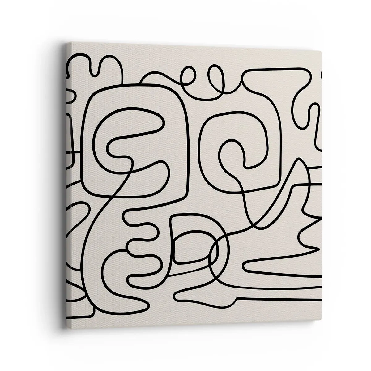 Lærredstryk - Billede på lærred - På sporet - 40x40 cm