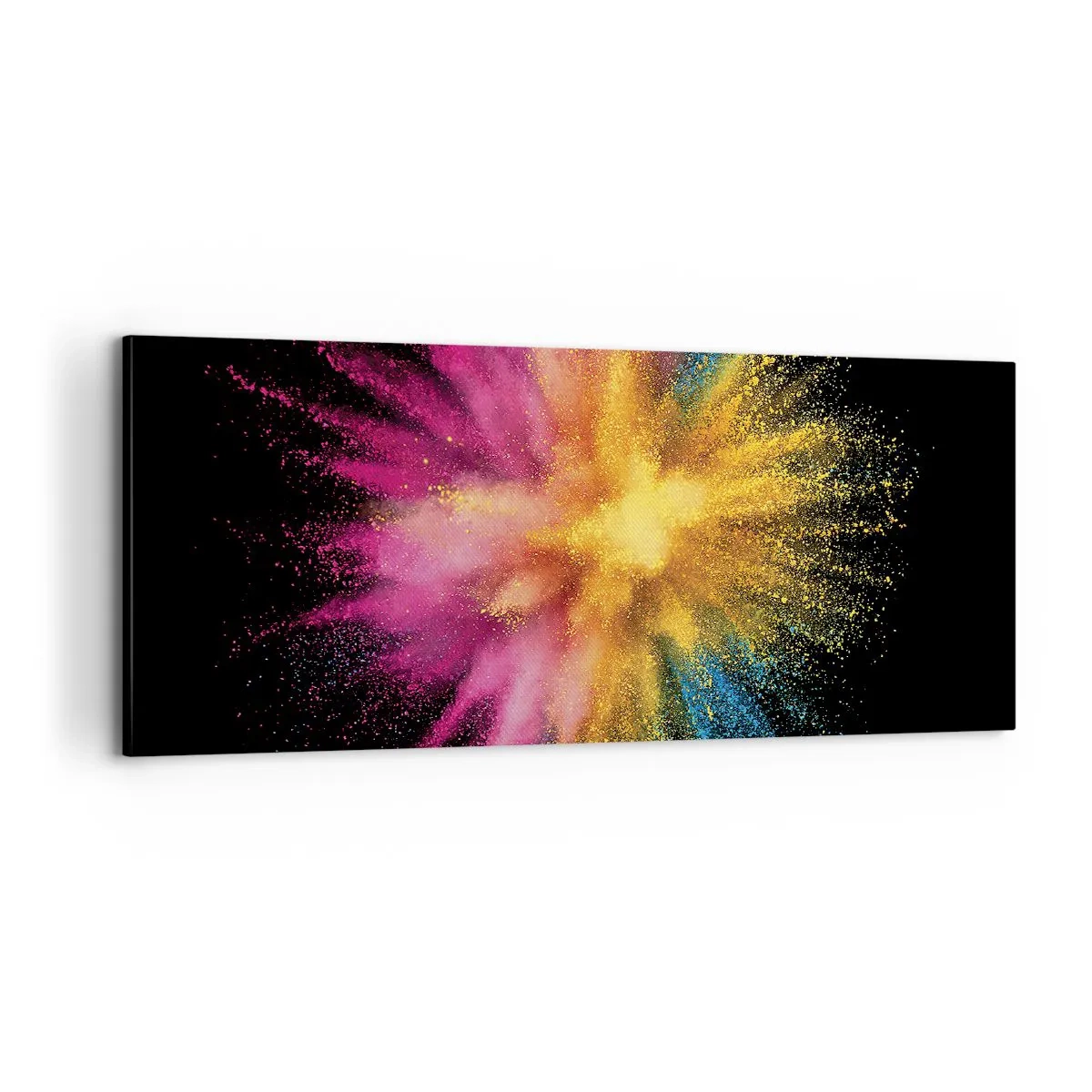 Lærredstryk - Billede på lærred - Farvernes fødsel - 100x40 cm
