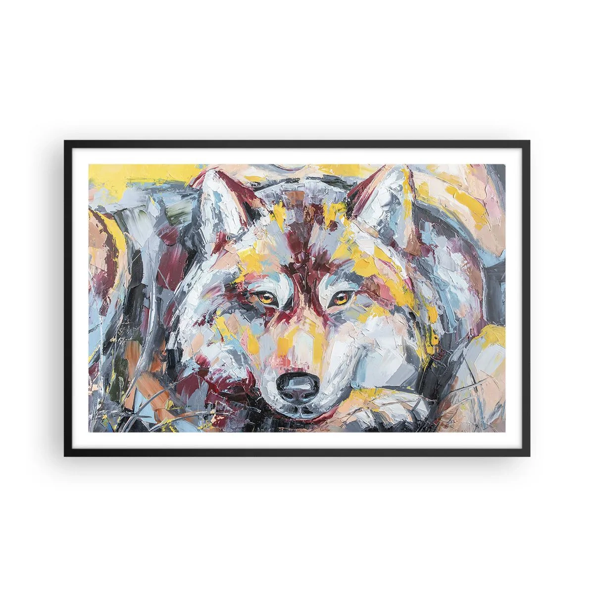 Plakat i sort ramme - Fred blandt kære - 91x61 cm