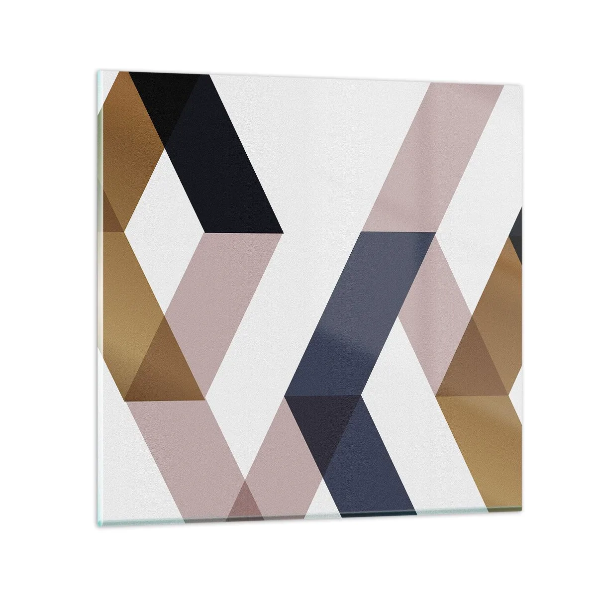 Billede på glas - Planer og vinkler - 70x70 cm