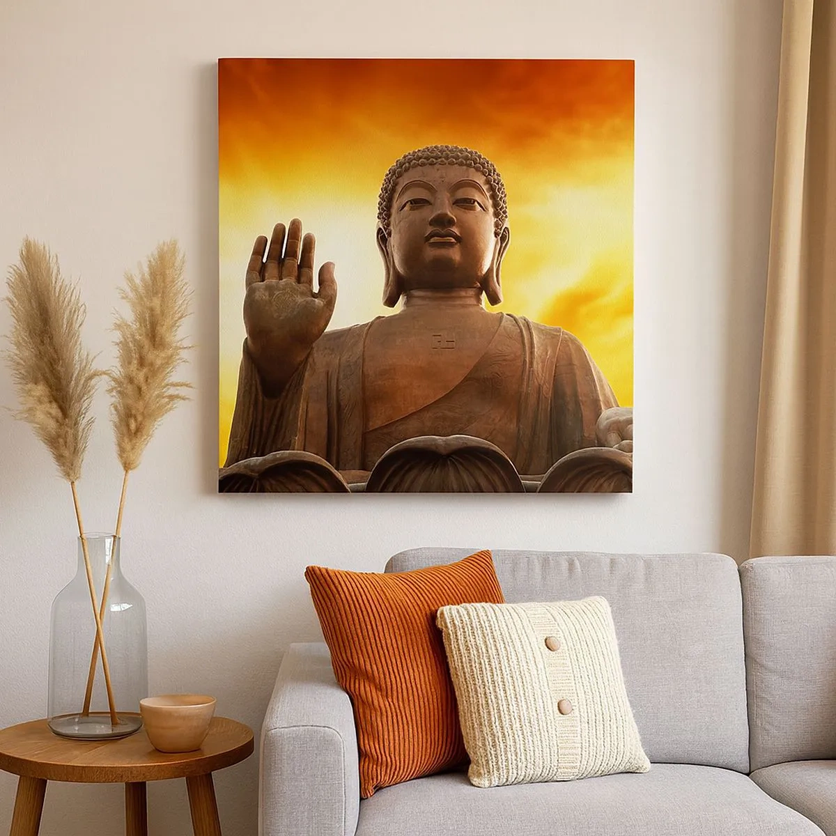 Lærredstryk - Billede på lærred - Fred i verden - 30x30 cm