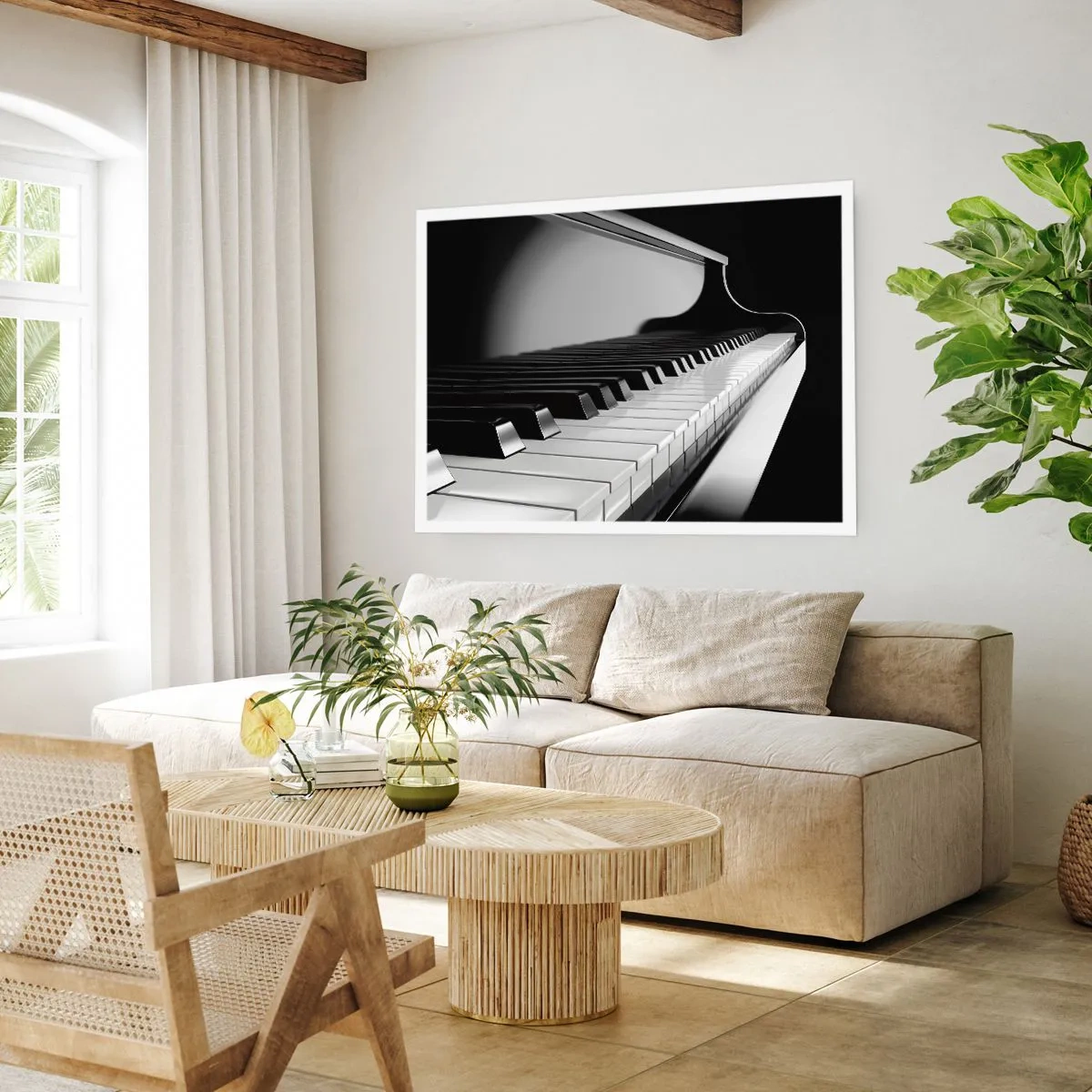 Plakat - Harmoni af former og farver - 70x50 cm