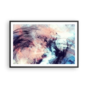 Plakat i sort ramme - Mærk vinden - 91x61 cm