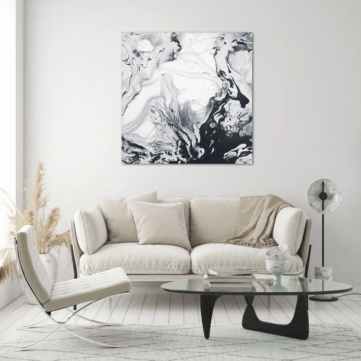 Billede på glas - Jordens indre - 50x50 cm