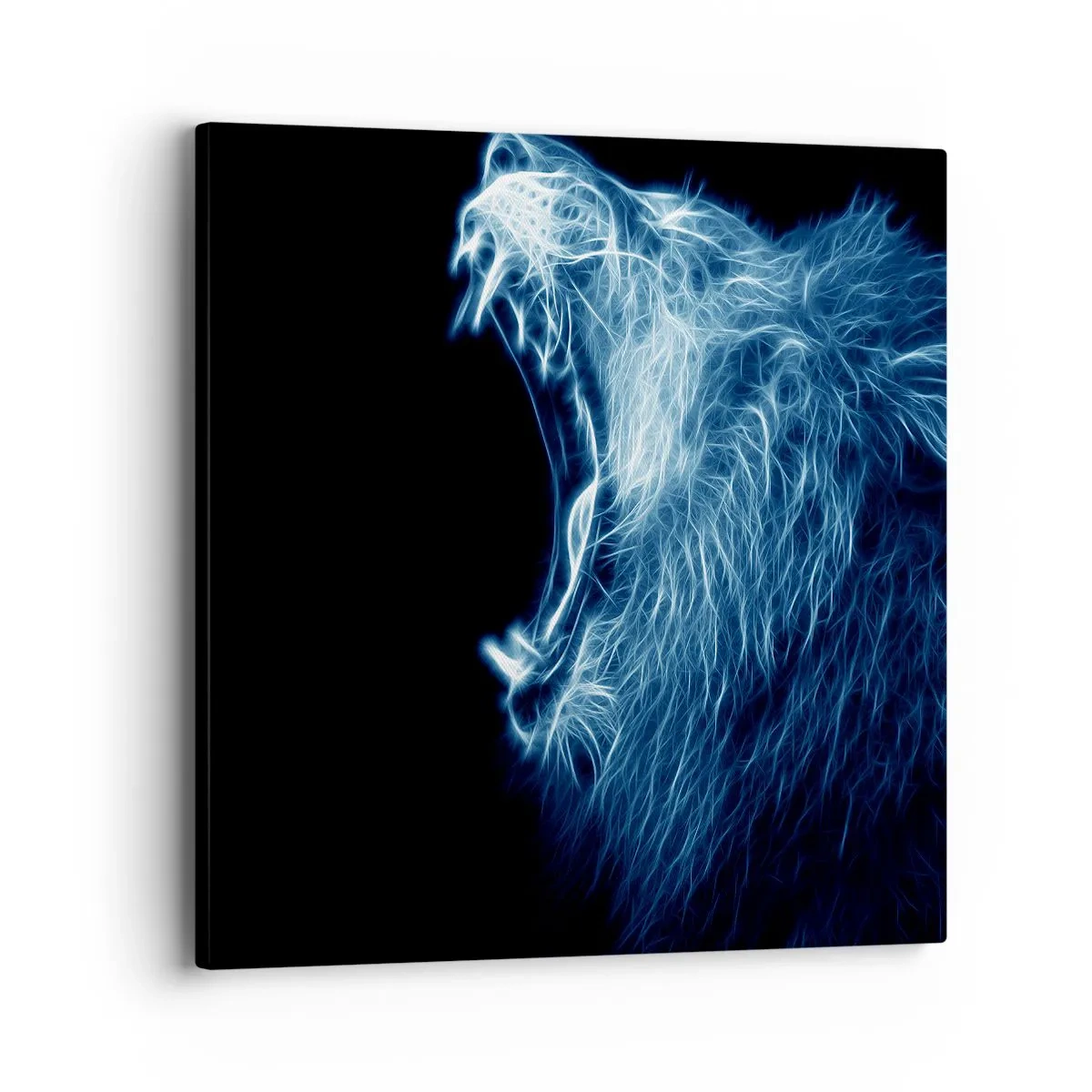 Lærredstryk - Billede på lærred - Kongens flammende vrede - 40x40 cm