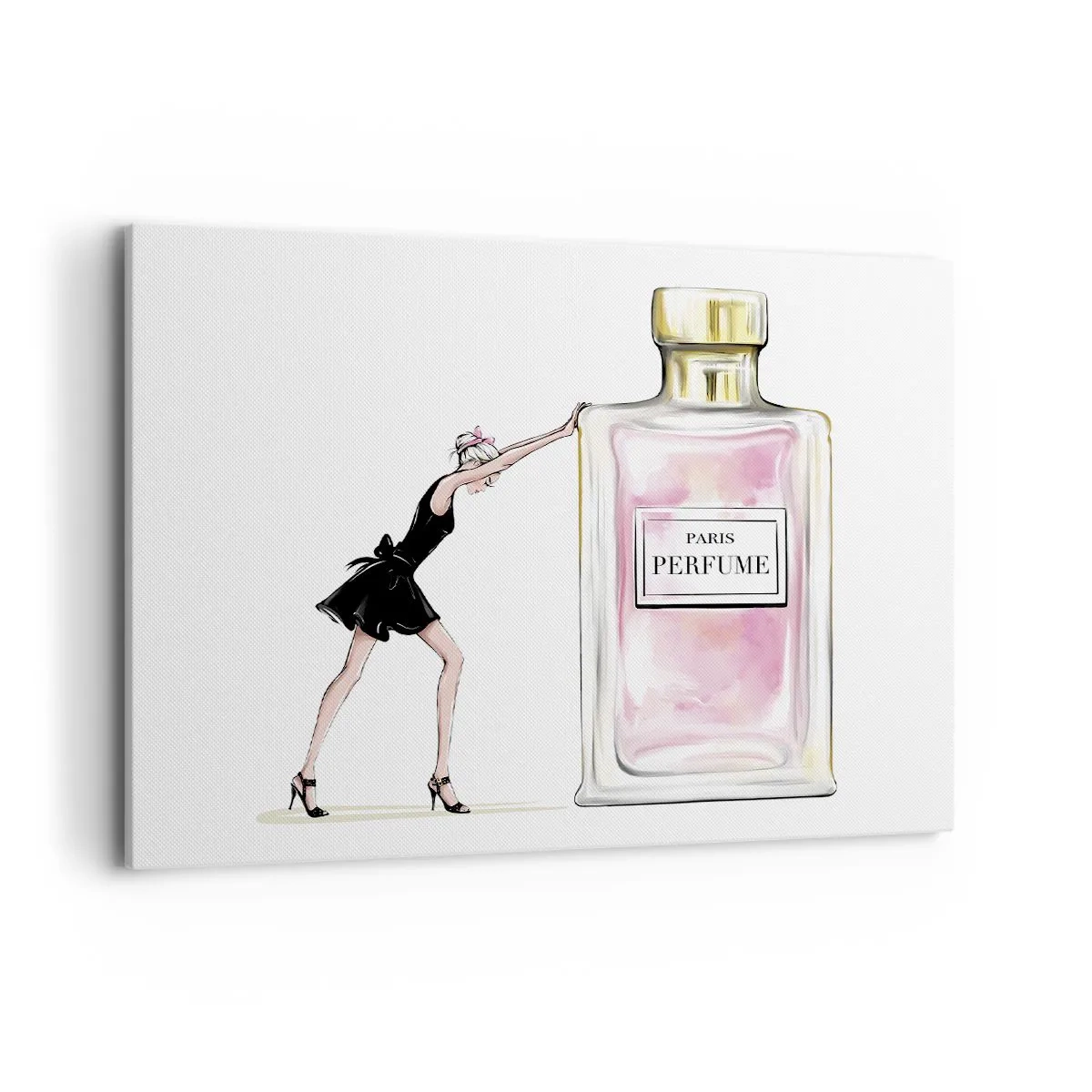 Lærredstryk - Billede på lærred - Essensen af kvindelighed - 100x70 cm