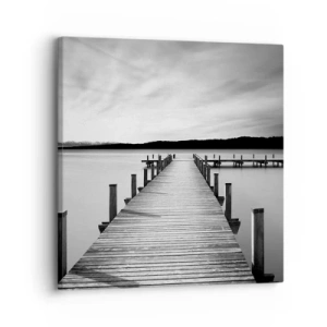 Lærredstryk - Billede på lærred - På vandhullet - fred - 30x30 cm