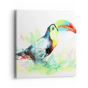 Lærredstryk - Billede på lærred - Farverig som Sydamerika - 30x30 cm