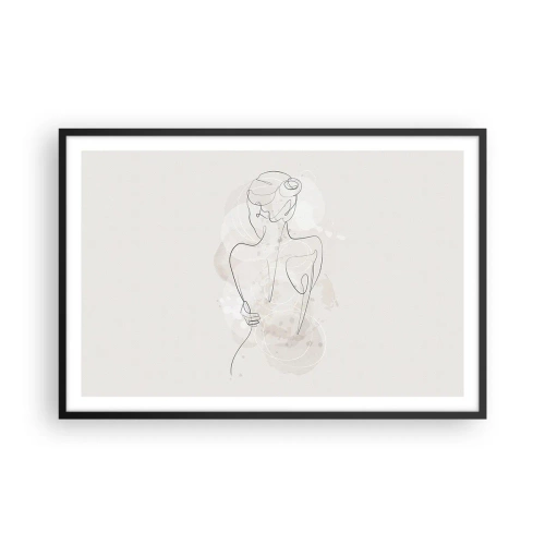 Plakat i sort ramme - Som et følsomt instrument - 91x61 cm