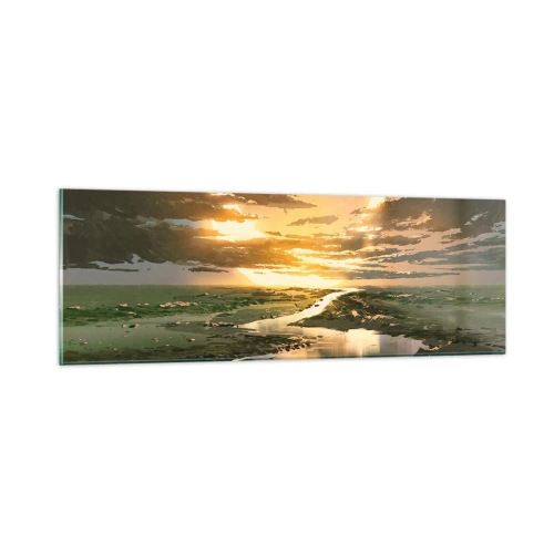 Billede på glas - Et eller andet sted i en galakse langt, langt væk - 90x30 cm