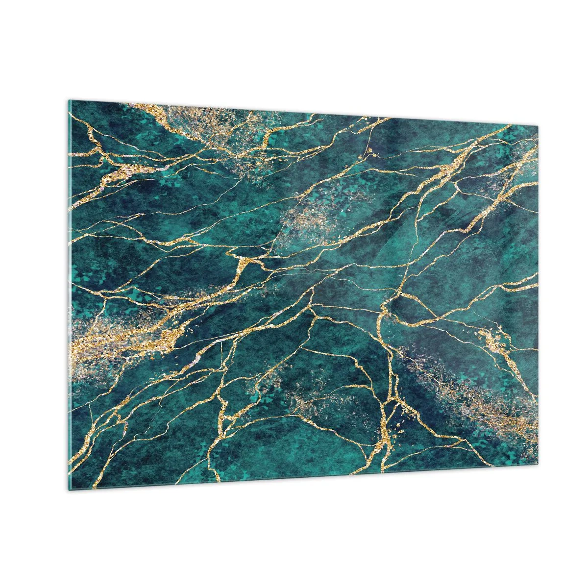 Billede på glas - Guldåre - 100x70 cm