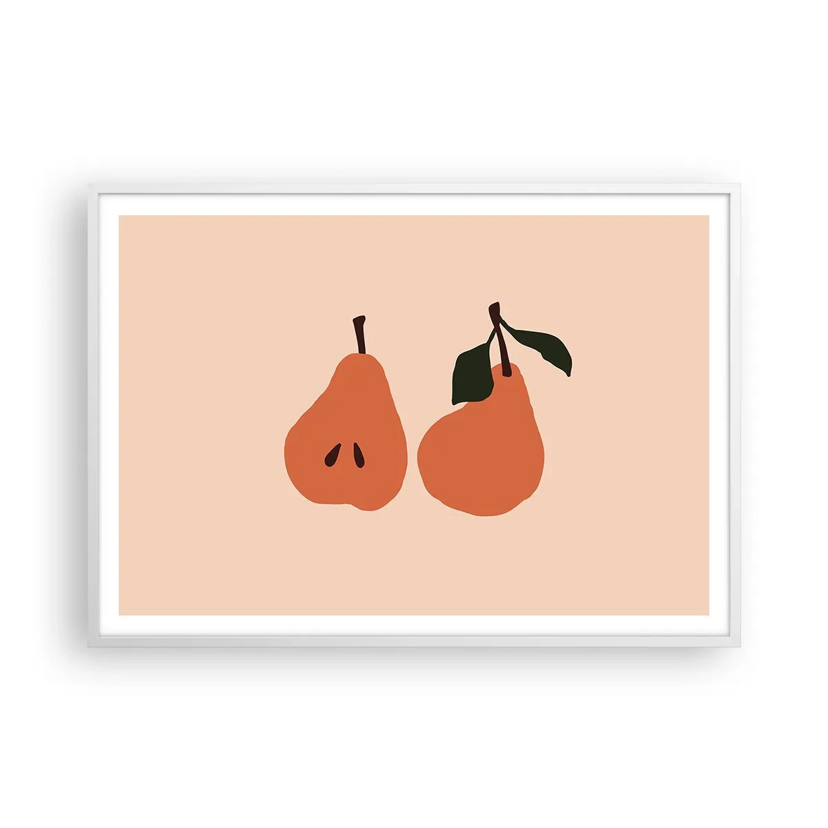 Plakat i hvid ramme - Sødmen selv - 100x70 cm