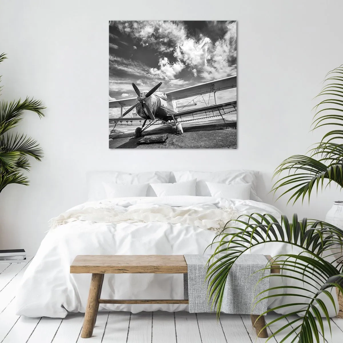 Lærredstryk - Billede på lærred - Jeg kan ikke vente! - 70x70 cm