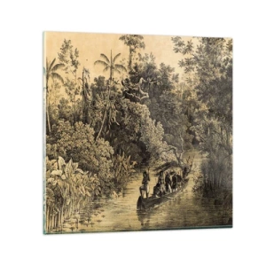 Billede på glas - Rejsen til kilden - 30x30 cm