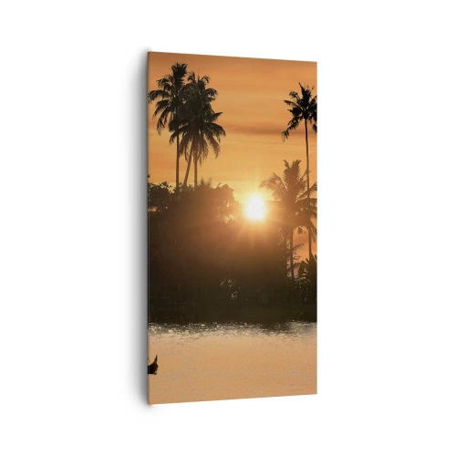 Lærredstryk - Billede på lærred - Tid til at slappe af - 65x120 cm