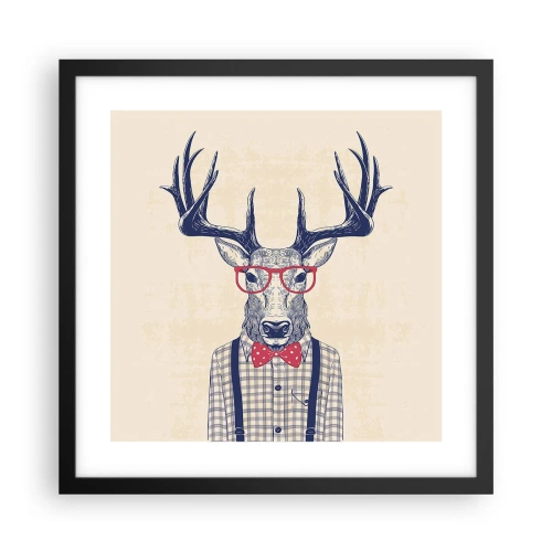 Plakat i sort ramme - Et underholdende ekstravaganza - 40x40 cm