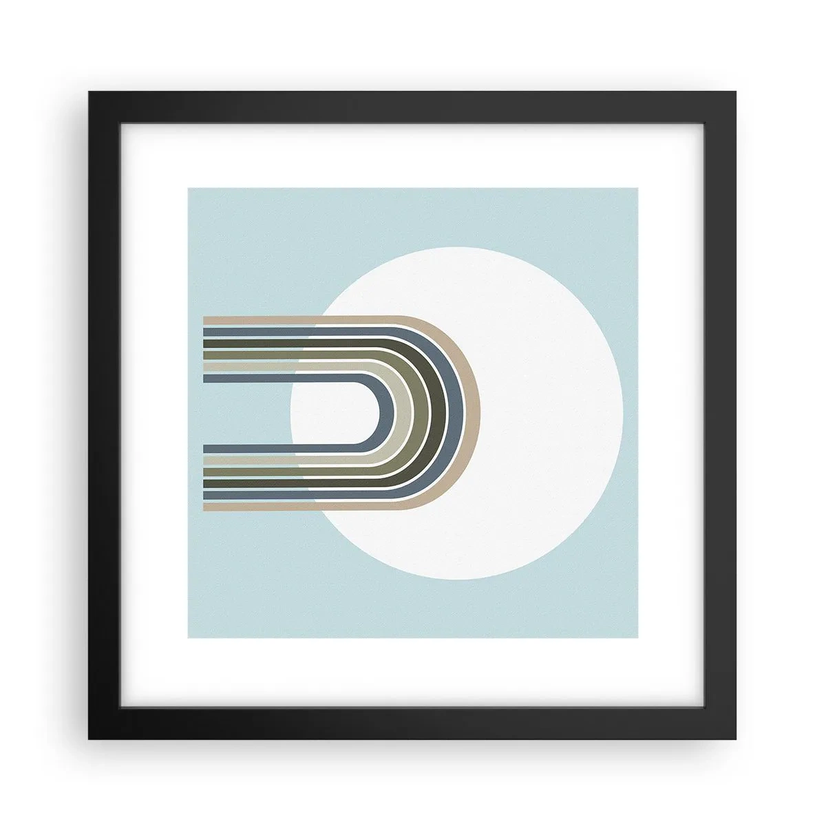 Plakat i sort ramme - Uimodståelig tiltrækningskraft - 30x30 cm