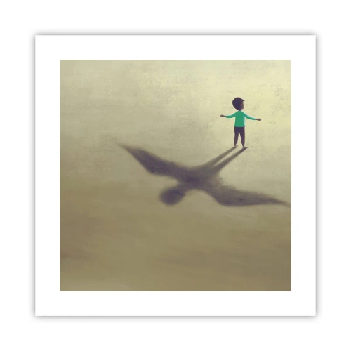 Plakat - Fremtidens helt - 40x40 cm