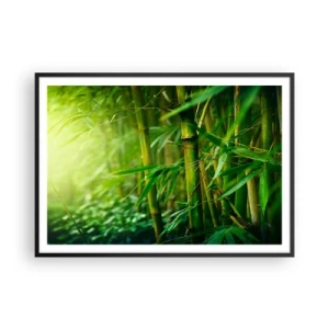 Plakat i sort ramme - Lær selve det grønne at kende - 100x70 cm
