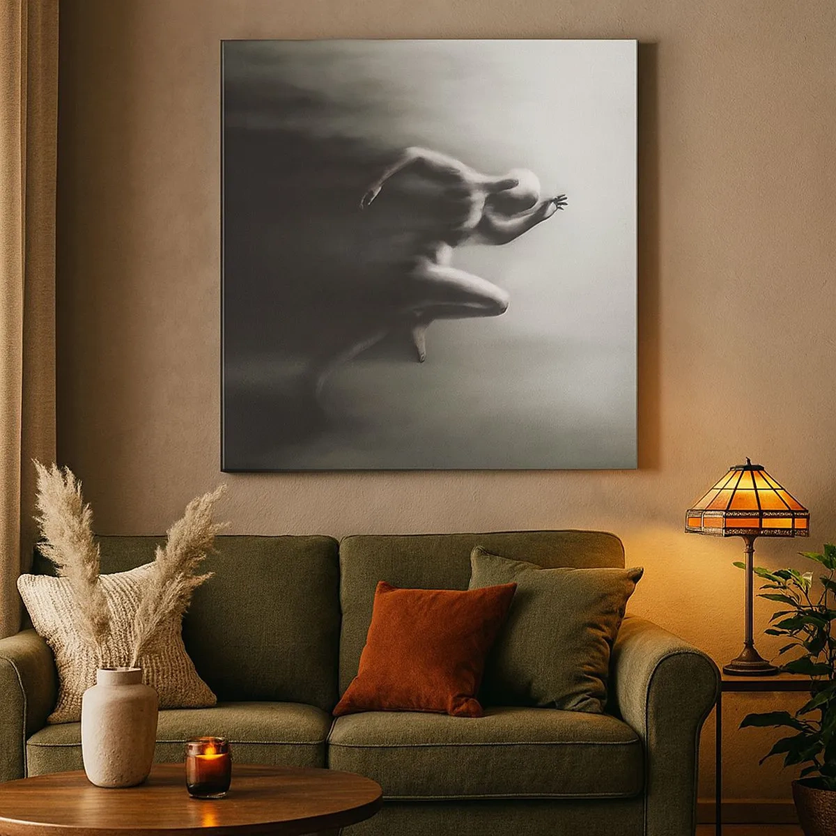 Lærredstryk - Billede på lærred - Ustoppelig - 30x30 cm