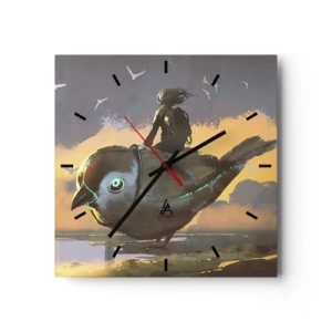 Vægur, Uret - Et stop på en fantastisk rejse - 30x30 cm