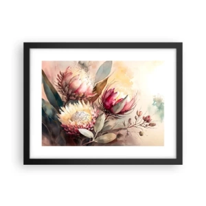 Plakat i sort ramme - I profil og en face - 40x30 cm