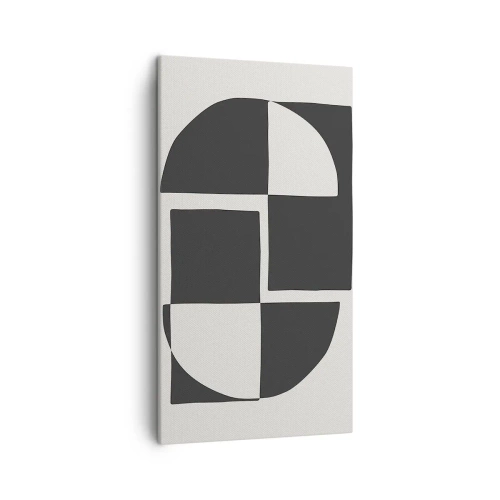 Lærredstryk - Billede på lærred - Antitese - syntese - 45x80 cm