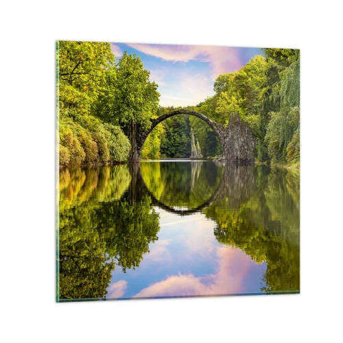 Billede på glas - På mødet mellem to verdener - 50x50 cm