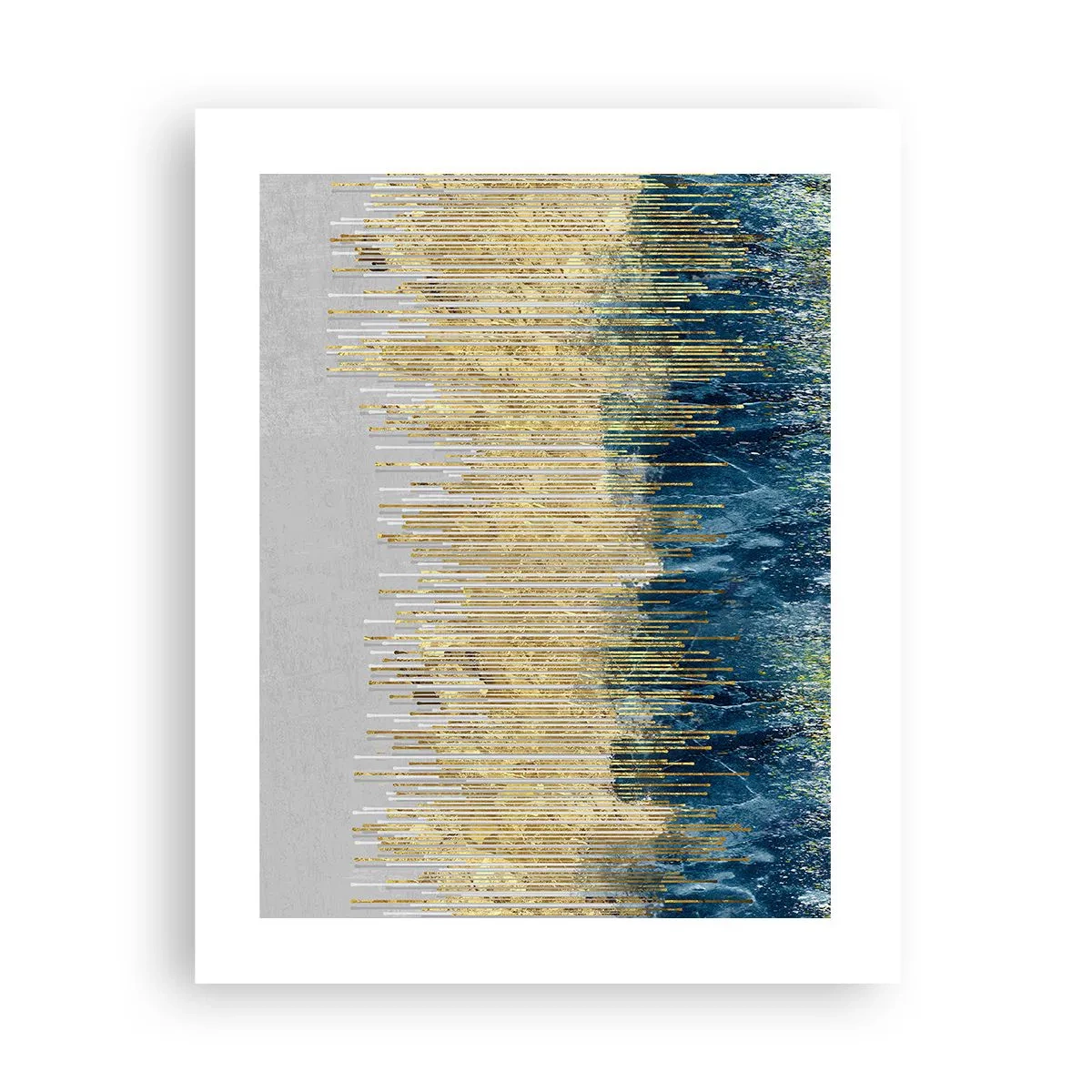 Plakat - Forgyldt grænse - 40x50 cm