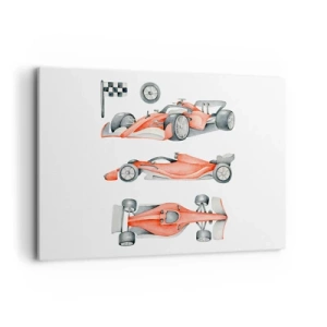 Lærredstryk - Billede på lærred - At indhente en drøm - 100x70 cm