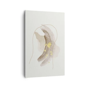 Lærredstryk - Billede på lærred - Mødt i rummet - 80x120 cm