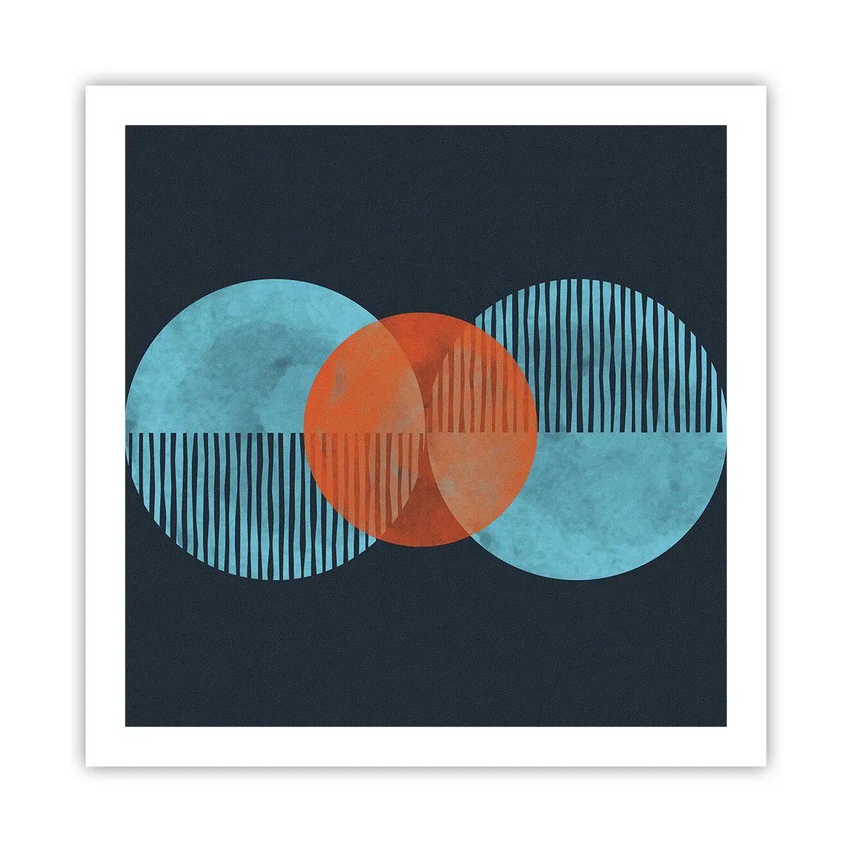 Plakat - Symmetrisk sammensætning - 60x60 cm